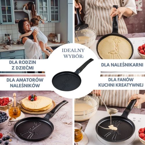 patelnia do naleśników z żyrafą 18cm klausberg kb-7975 na Arena.pl