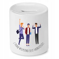 Skarbonka Dla Przyjaciela Wszystko Jest Fajniejsze Z Nadrukiem Ze Zdjęciem