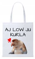Walentynki Dla Dziewczyny Torba Eco Biała Shopper Z Nadrukiem Ze Zdjęciem