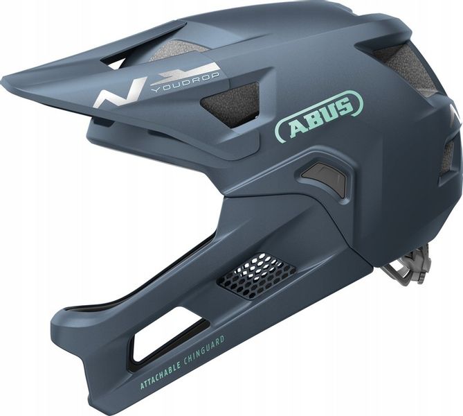 Kask rowerowy dziecięcy full face ABUS YouDrop FF midnight blue S 48-55 cm zdjęcie 1