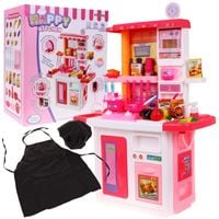 ND28_5753_ZDZ_688-2 Kuchnia Kran z Wodą Fartuch Czapka Szefa Kuchni Różowa