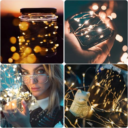 MIKRO LEDY DRUCIKI 20 LED białe ciepłe komplet 10szt z bateriami na Arena.pl