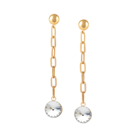 Wiszące kolczyki z kryształami Primero (P24/LAT/60AU)