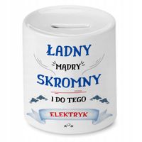 Skarbonka Dla Elektryka Idealny Imieniny Prezent Z Nadrukiem Ze Zdjęciem