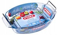 Naczynie żaroodporne do zapiekania z rusztem PYREX 38x27 cm