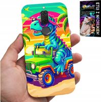 ETUI DO HUAWEI MATE 10 LITE - DINOZAUR W CIĘŻARÓWCE WZORY DLA DZIECI