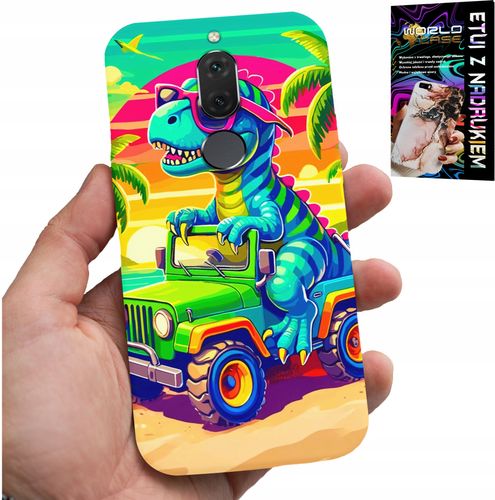ETUI DO HUAWEI MATE 10 LITE - DINOZAUR W CIĘŻARÓWCE WZORY DLA DZIECI na Arena.pl