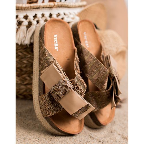 Tekstylne Klapki Na Platformie r.41 na Arena.pl