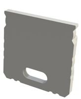 biała zaślepka z otworem GLS3/GLG5 endcap white with hole