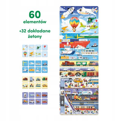 Puzzle 60 elementów Tak działa Transport CzuCzu +4lata na Arena.pl