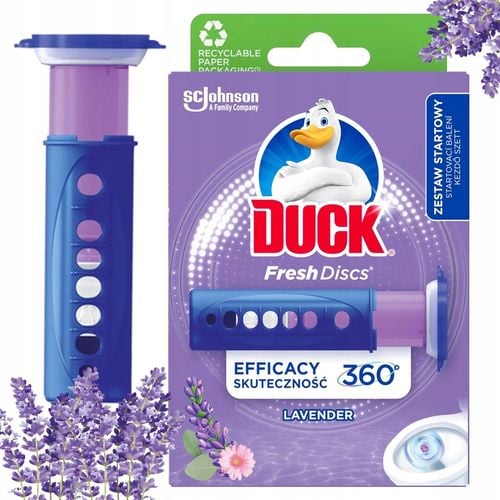 duck fresh discs lavender - żelowy krążek do toalety 36ml + aplikator na Arena.pl