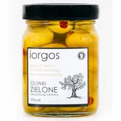 Oliwki Zielone Premium - z Papryką Iorgos, 350g