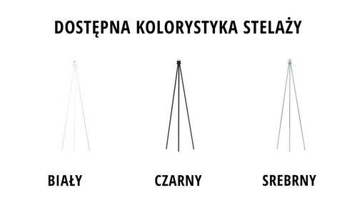 Podłogowa lampa stojąca RENO GOLD tripod na Arena.pl