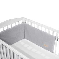 Ochraniacz do łóżeczka Cotton color CC3 popiel