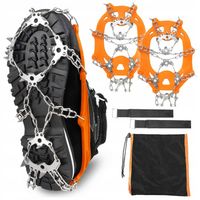 Raczki MOCNE na buty 19 zębów nakładki łańcuchy antypoślizgowe L