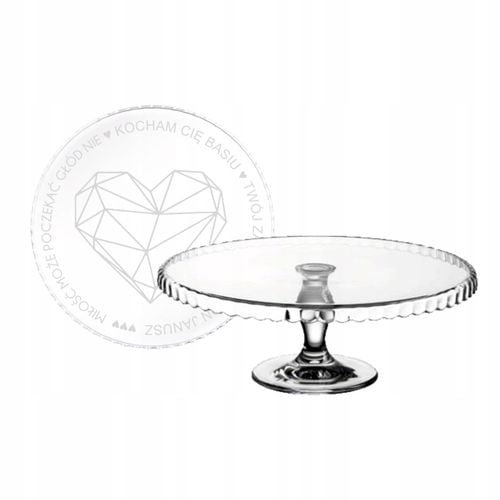 PATERA na ciasto z grawerem GRAWER SZKLANA na Arena.pl