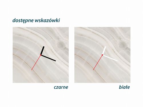 ZEGAR SZKLANY ROMB - Masa marmurowa na Arena.pl