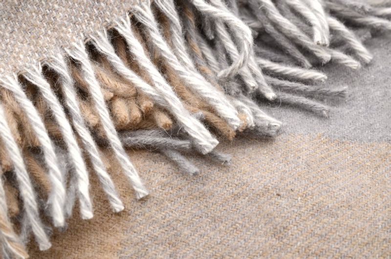 Koc Wełniany 150X200 Kratka 18739 zdjęcie 4