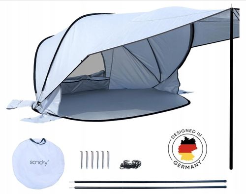 Sondry Namiot plażowy Pop Up dla 3-4 osób, z żaglem UV UPF 50+ na Arena.pl