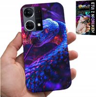 ETUI DO OPPO RENO7 4G - WĄŻ KOBRA GRZECHOTNIK GADY CASE + FOLIA