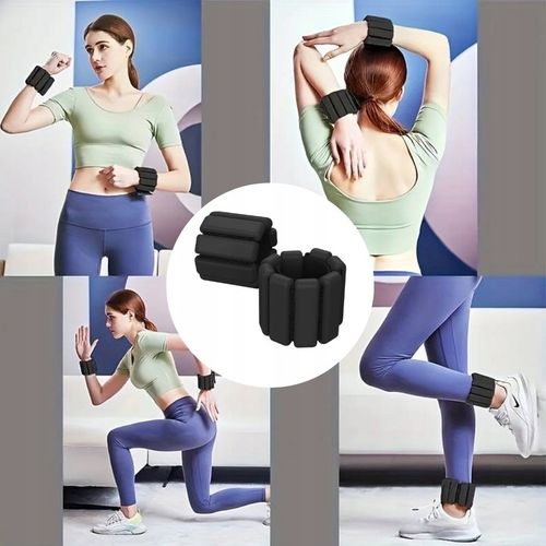 OBCIĄŻNIKI NA NADGARSTKI RĘCE KOSTKI NOGI CIĘŻARKI 2 x 450G REGULOWANE na Arena.pl