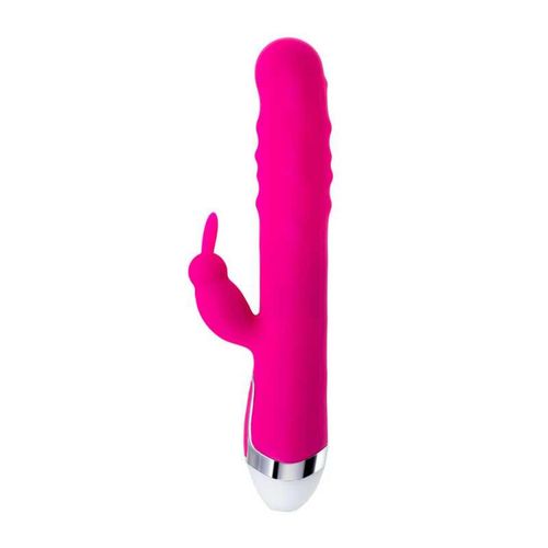 jos balle, vibrator with clitoral stimulator with moving balls, silicone na Arena.pl