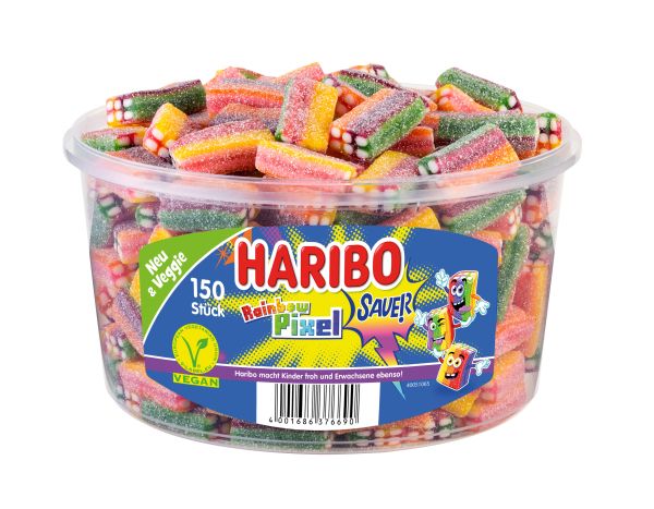 Żelki Haribo Rainbow Pixel 1,2 kg zdjęcie 1