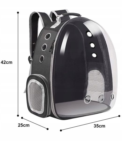 TRANSPORTER TORBA PLECAK KOTA PSA PRZEŹROCZYSTY zdjęcie 2