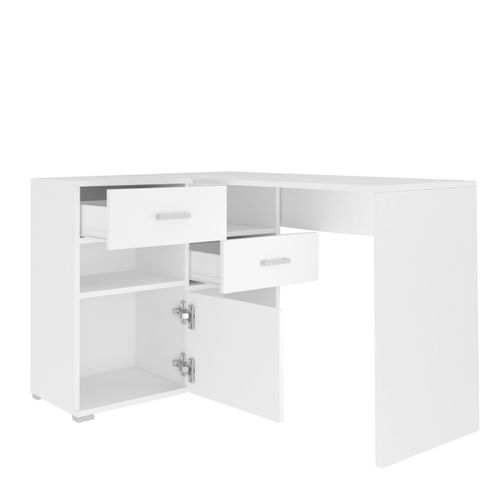 Biurko narożne ABS N4 białe na Arena.pl