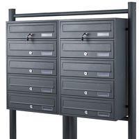 15869 Skrzynka lokatorska pocztowa 2x5 wrzutów wolnostojąca BITUXX