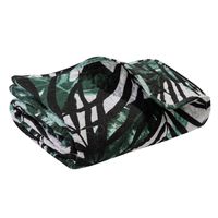 Narzuta dekoracyjna JUNGLE 240x260 pikowana zielona w palmy
