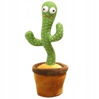 KAKTUS ŚPIEWAJĄCY TAŃCZĄCY Powtarzająca Zabawka Interaktywna dla Dzieci