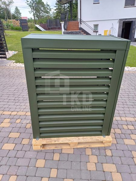 Osłona pompy ciepła 90x40x150 cm zielona TKD189 zdjęcie 4