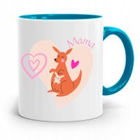 Kubek Błękitny Dla Mamy Matki Mama Prezent Z Nadrukiem Ze Zdjęciem