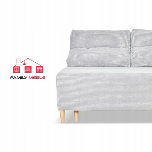 Kanapa sofa KIMO funkcja spania pojemnik Family Meble Anafi szara sztruks na Arena.pl