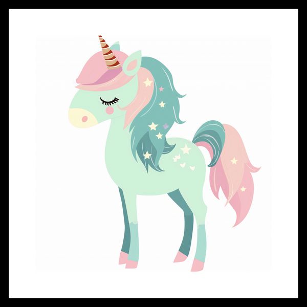 Plakat 40x40cm Jednorożec Marzeń zdjęcie 3