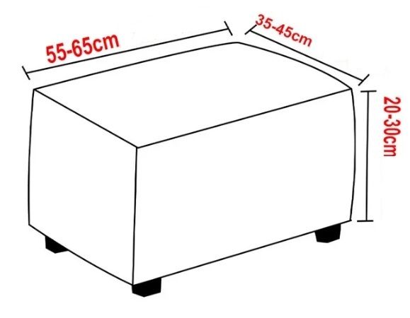 POKROWIEC NA PODNÓŻEK PUF ELASTYCZNY GŁADKI GRAFIKA GEOMETRYCZNE WZORY zdjęcie 7