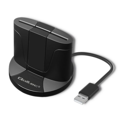 Qoltec Inteligentny czytnik chipowych kart ID SCR-0632 | USB typu C na Arena.pl