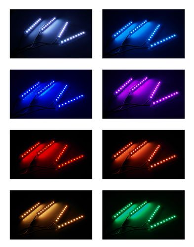 Oświetlenie Interlook LED RGB wnętrza auta na Arena.pl