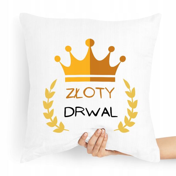 Prezent Poduszka Dla Drwala Złoty Drwal Z Nadrukiem Ze Zdjęciem Z Nadrukiem zdjęcie 1