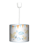 Lampa wisząca mała - Samoloty w chmurach (kolorowa)