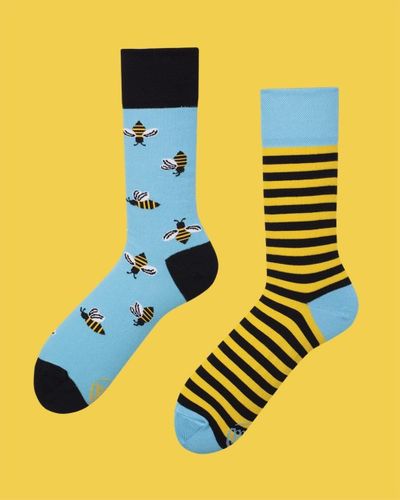 SKARPETY MĘSKIE ŚMIESZNE KOLOROWE MANY MORNINGS BEE BEE PSZCZÓŁKI39-42 na Arena.pl