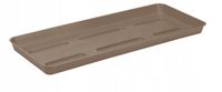 Podstawka plastikowa prostokątna 36x14cm pod doniczkę balkonową 40cm beżowa