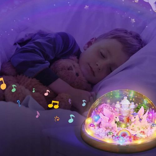 ZESTAW LAMPKA NOCNA Z POZYTYWKĄ DO TWORZENIA JEDNOROŻCÓW DLA DZIEWCZYNEK na Arena.pl