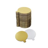 Bankietówka złota 8 cm okrągła 100 szt. podkładka