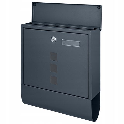 SKRZYNKA POCZTOWA NA LISTY POCZTĘ GAZETY TUBA WIZJER NOWOCZESNA ANTRACYT na Arena.pl