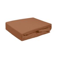 Prześcieradło frotte z gumką 120x200 czekolada