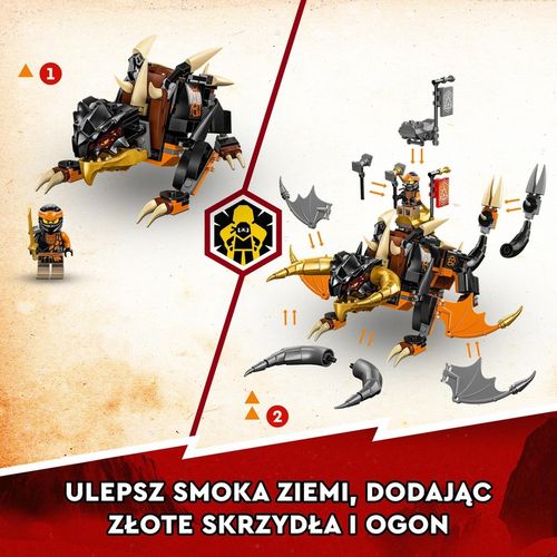LEGO Ninjago Smok Ziemi Cole'a EVO 71782 na Arena.pl