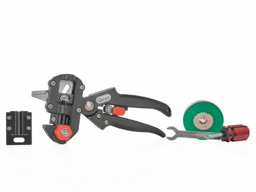 SEKATOR NOŻYCE DO SZCZEPIENIA DRZEW ROŚLIN KRZEWÓW WINOGRON ETUI + TAŚMA zdjęcie 8