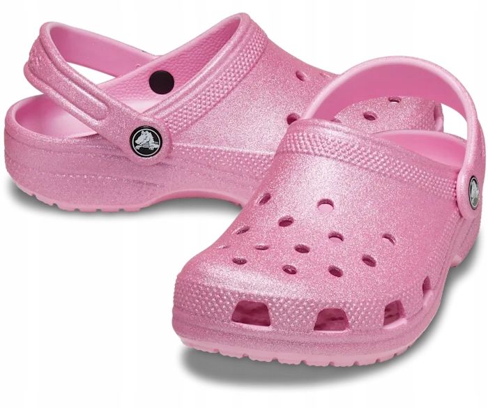 Dziecięce Buty Chodaki Crocs Classic Glitter Kids 206992 Clog 25-26 zdjęcie 2
